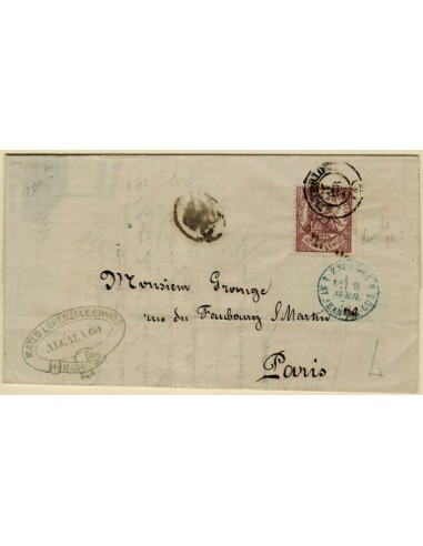 FA3193. Emision 1-7-1874. Madrid a Paris