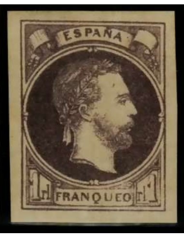 FA3257. Emisión 1-08-1874. Carlos VII. Vascongadas y Navarra. 1 real violeta