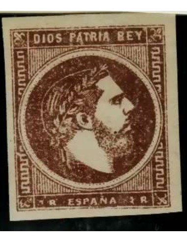 FA3273. Emisión 1-03-1875. Carlos VII. Vascongadas y Navarra. 1 real castaño