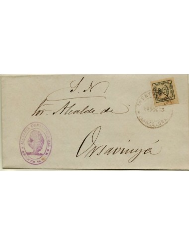FA3317. Emision 1-6-1876. Arenys de Mar a Orsavinya