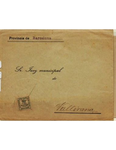 FA3319. Emision 1-6-1876. Impreso dirigido a Vallirana