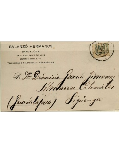 FA3322. Emision 1-6-1876. Barcelona a Sigüenza