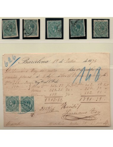 FA3371 Emision 1-6-1876. Impuesto de Guerra, letra de cambio