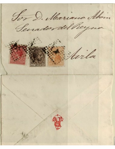 FA3396 Emision 1-7-1878. Correspondencia dirigida a Avila