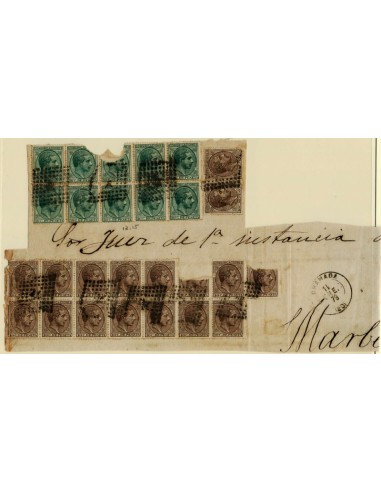 FA3410. Emision 1-7-1878. Fragmento de plica de Granada a Marsella