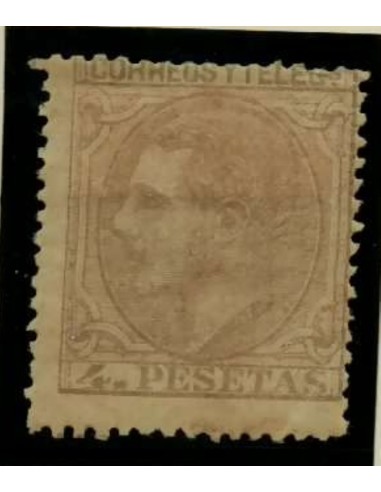 FA3458. Emision 1-5-1879. Valor de 4 pesetas gris NUEVO