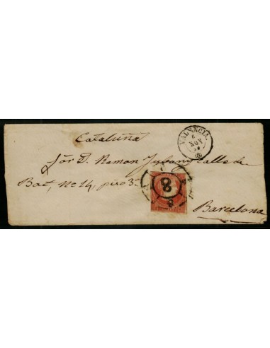 FA3514. 1859, Valencia a Barcelona, cancelado con Rueda de Carreta 8
