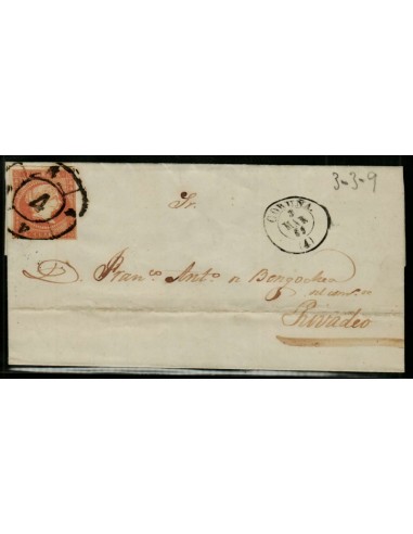 FA3571. 1859, Coruña a Rivadeo, cancelado con Rueda de Carreta 4