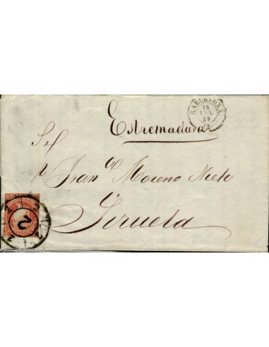 FA3669. 1859, Barcelona a Siruela, cancelado con Rueda de Carreta 2