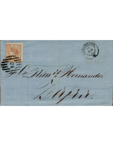 FA3704. 1867, Barcelona a Zafra, cancelado con Parrilla con Cifra 2 LUJO