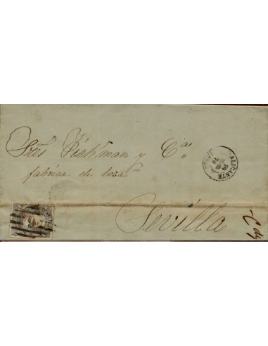 FA3710. 1870, Alicante a Sevilla, cancelado con Parrilla con Cifra 9 LUJO