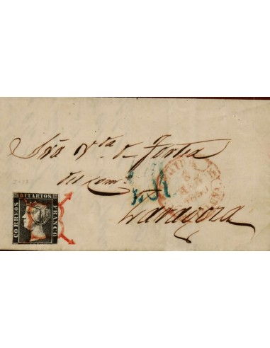 FA3728. 1850, Lerida a Zaragoza, Araña roja