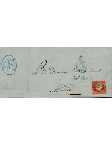 FA3824. 1856, correo de Madrid, fechador experimental de Madrid
