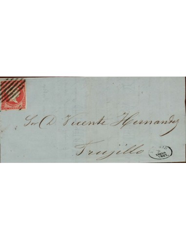 FA3855. 1857, Madrid a Trujillo, fechador experimental de Madrid