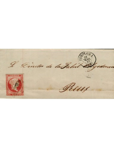 FA3916. 1857, Carta de Pamplona a Reus