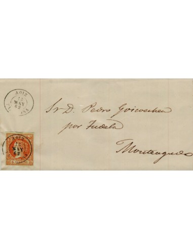 FA3941. 1862, Carta de Aoiz a Monteagudo