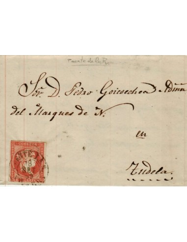 FA3958. 1859, Carta de Puente la Reina a Tudela