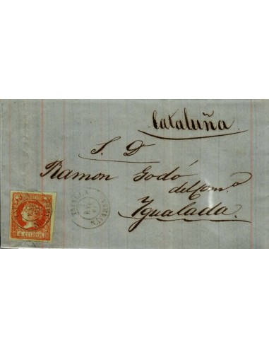FA3961. 1861, Carta de Tafalla a Igualada