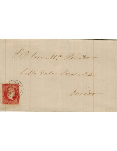 FA3980. 1859, Carta de Cangas de Tineo a Oviedo