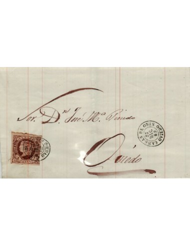 FA3984. 1862, Carta de Cangas de Onis a Oviedo