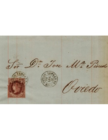 FA3985. 1862, Carta de Cangas de Onis a Oviedo