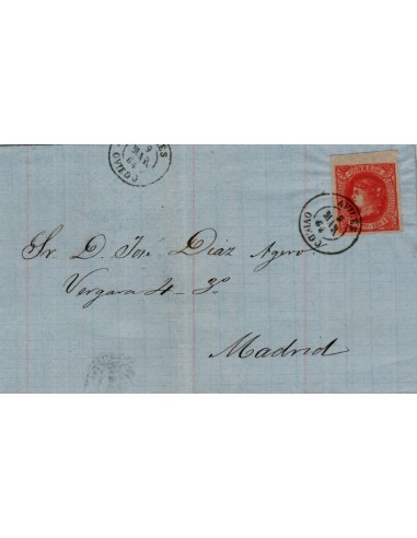 FA3989. 1864, Carta de Aviles a Madrid