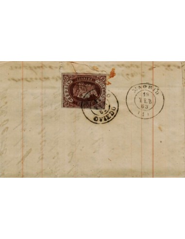 FA3996. 1863, Carta de Infiesto a Madrid