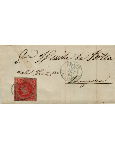 FA4025. 1864, Carta de Bejar a Zaragoza