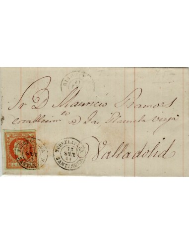 FA4034. 1861, Carta de Torrelavega a Madrid