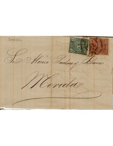 FA4057. 1875, Carta de Sevilla a Merida