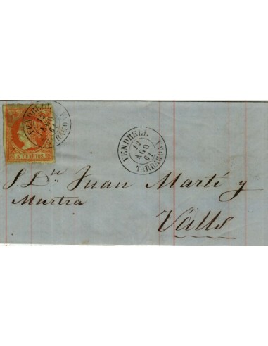 FA4075. 1861, Carta de Vendrell a Valls