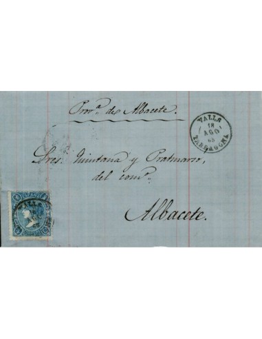 FA4079. 1865, Carta de Valls a Albacete