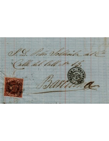 FA4082. 1863, Carta de Valls a Barcelona