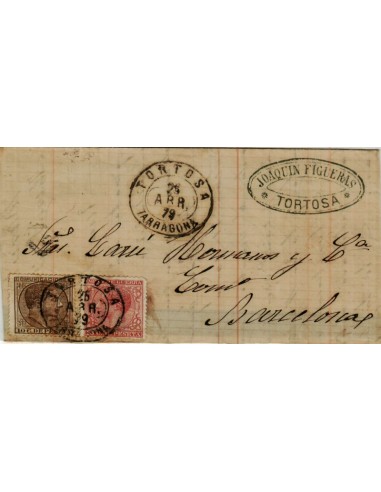 FA4091. 1879, Carta de Tortosa a Barcelona