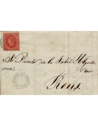 FA4100. 1864, Carta de Quintanar de la Orden a Reus