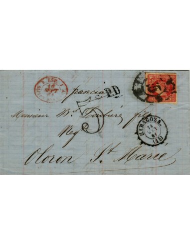 FA4126. 1861, Carta de Zaragoza a Santa Maria de Oloron (Francia)