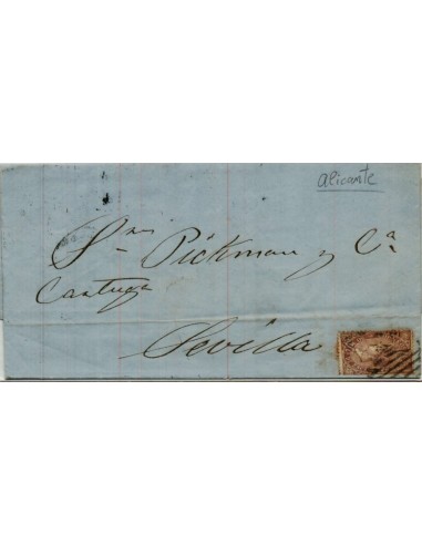 FA4136. 1869, Carta de Alicante a Sevilla