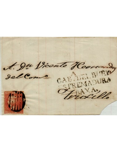 FA4145. 1852, Carta de Cabeza del Buey a Trujillo