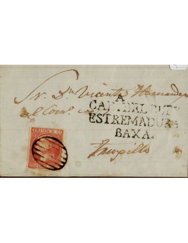 FA4148. 1852, Carta de Cabeza del Buey a Trujillo