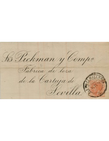 FA4150. 1884, Carta de Palma de Mallorca a Sevilla