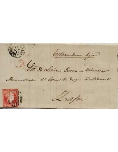 FA4151. 1858, Carta de Palma de Mallorca a Zafra