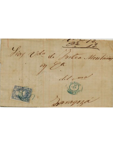 FA4155. 1871, Carta de Almagro a Zaragoza