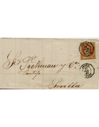 FA4171. 1861, Carta de Jerez de la Frontera a Cadiz