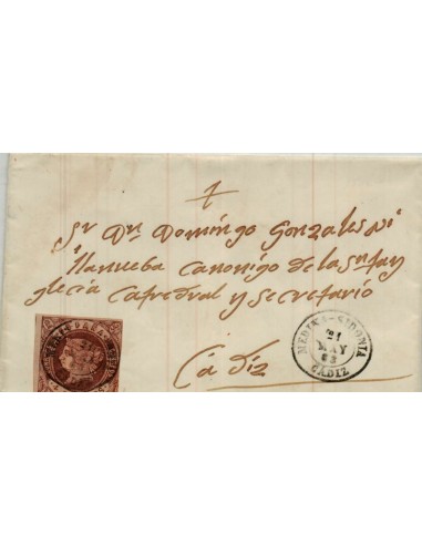FA4176. 1863, Carta de Medina Sidonia a Cadiz
