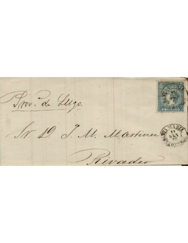 FA4178. 1866, Carta de Puerto de Santa Maria a Rivadeo