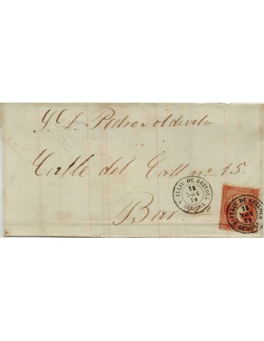 FA4227. 1859, Carta de San Feliu de Guixols a Barcelona