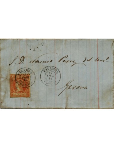 FA4241. 1861, Carta de Palamos a Gerona