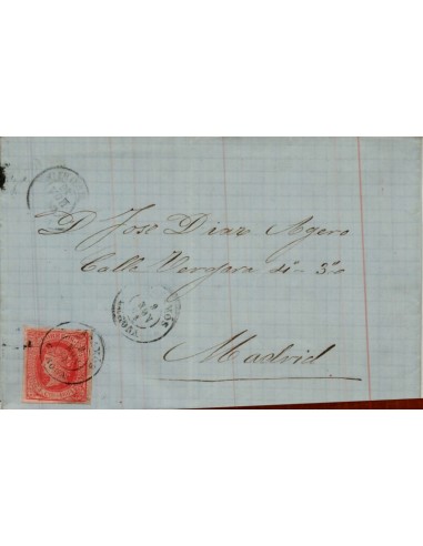 FA4243. 1864, Carta de Palamos a Madrid