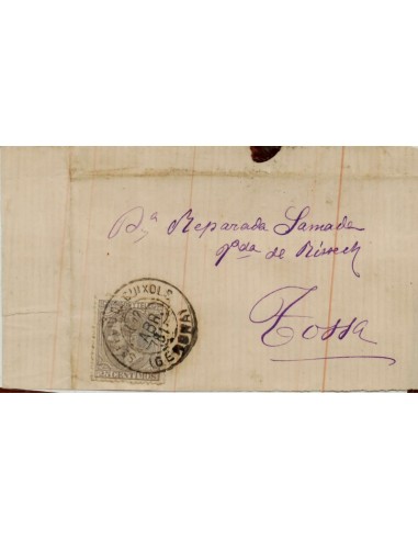 FA4250. 1881, Carta de San Feliu de Guixols a Tossa