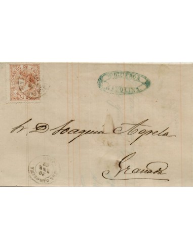FA4290. 1868, Carta de La Carolina a Granada